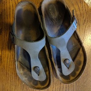 Used Birkenstocks Dark Green